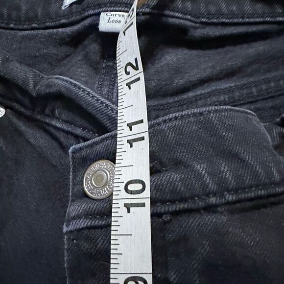 Abercrombie & fitch the dad high rise 32/14r black - Picture 7 of 8